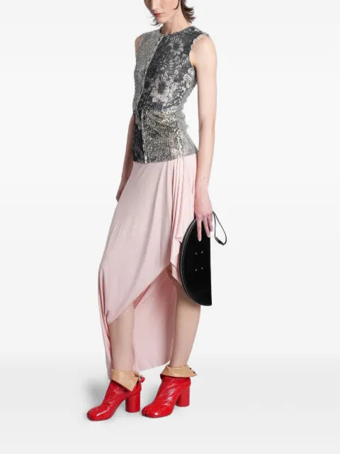 Maison Margiela falda asimétrica con diseño drapeado - imagen 2