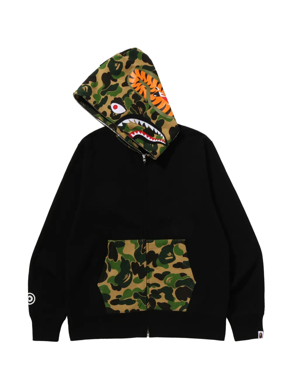 A BATHING APE® hoodie con estampado militar
