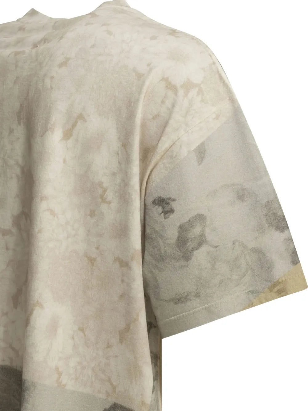 Maison Margiela playera con cuello redondo y estampado floral - Neutro - imagen 4