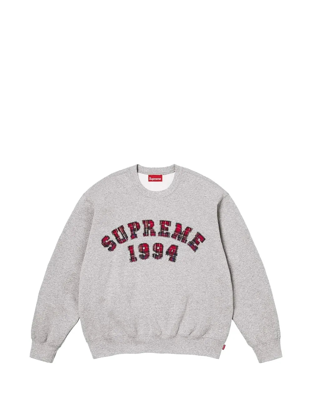 Supreme suéter con aplique Plaid Arc - Gris - imagen 1