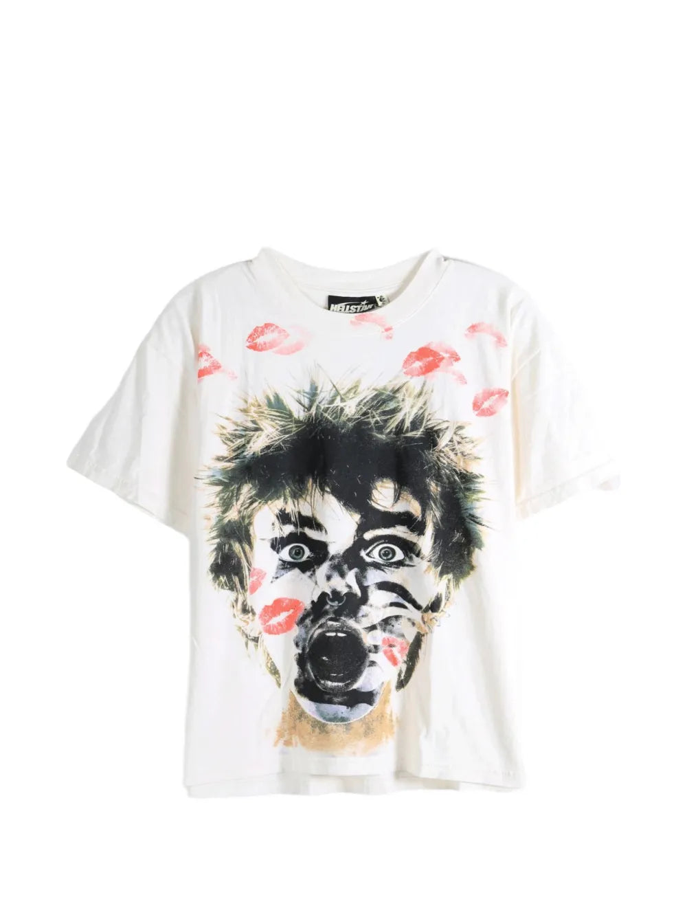 HELLSTAR playera French Kiss blanca | Farfetch 35999039