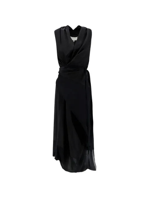 Maison Margiela vestido midi con diseño cruzado - imagen 1