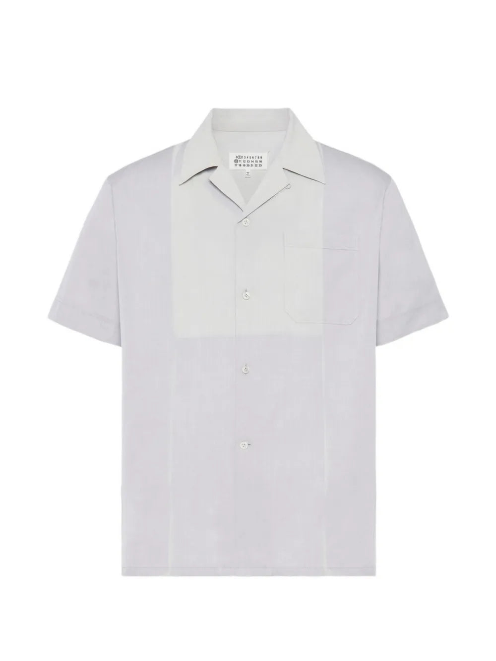 Maison Margiela camisa manga corta con paneles - Gris - imagen 1