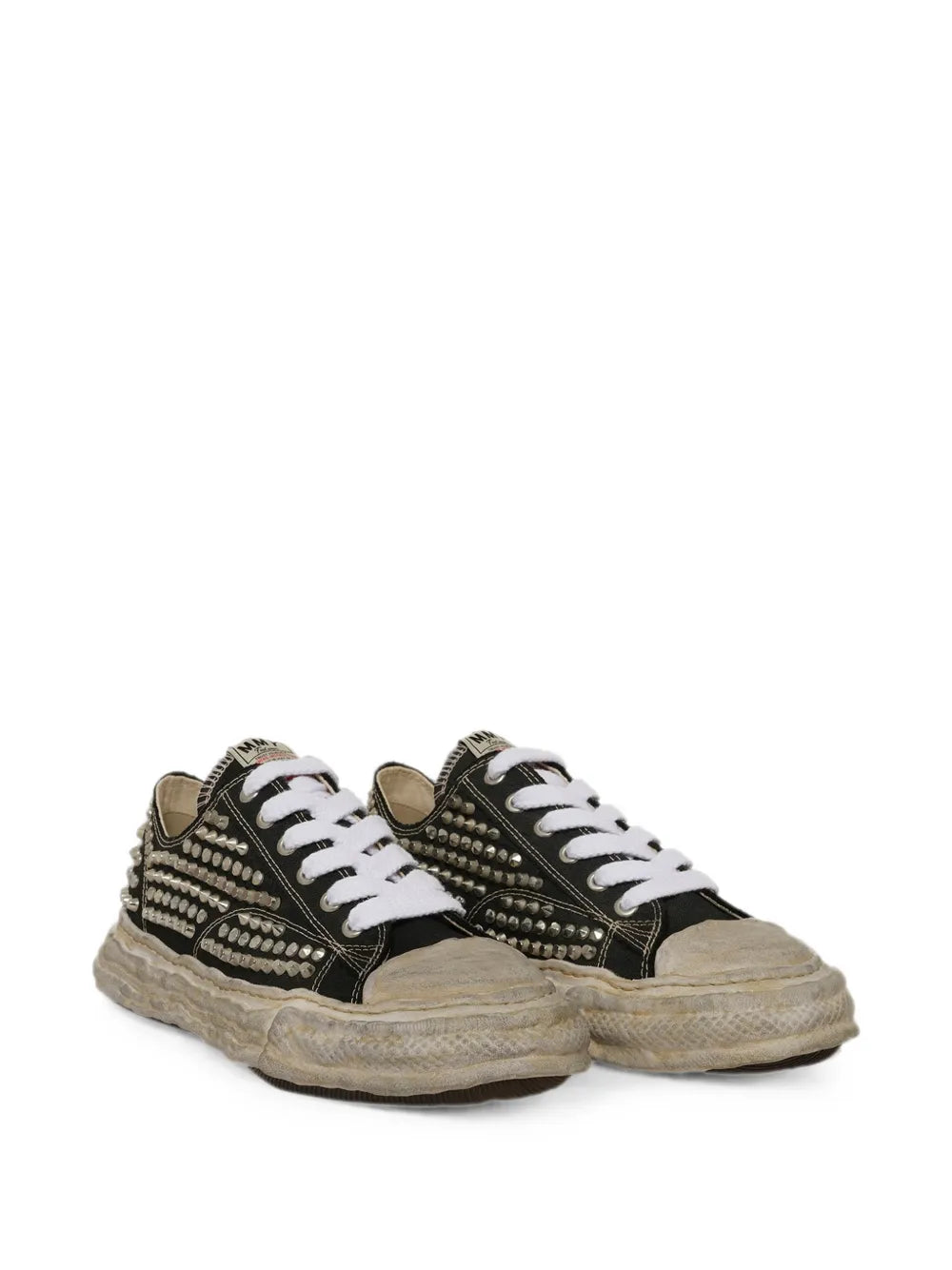 Maison MIHARA YASUHIRO tenis Peterson 23 OG con apliques - negro