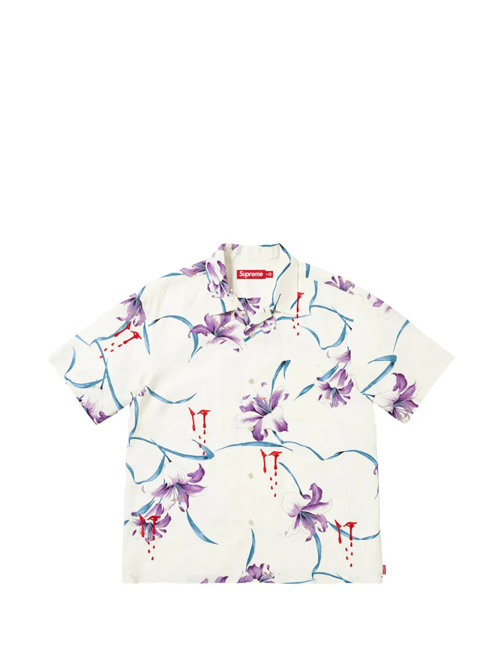 Supreme camisa AOI Lilies - Blanco - imagen 1