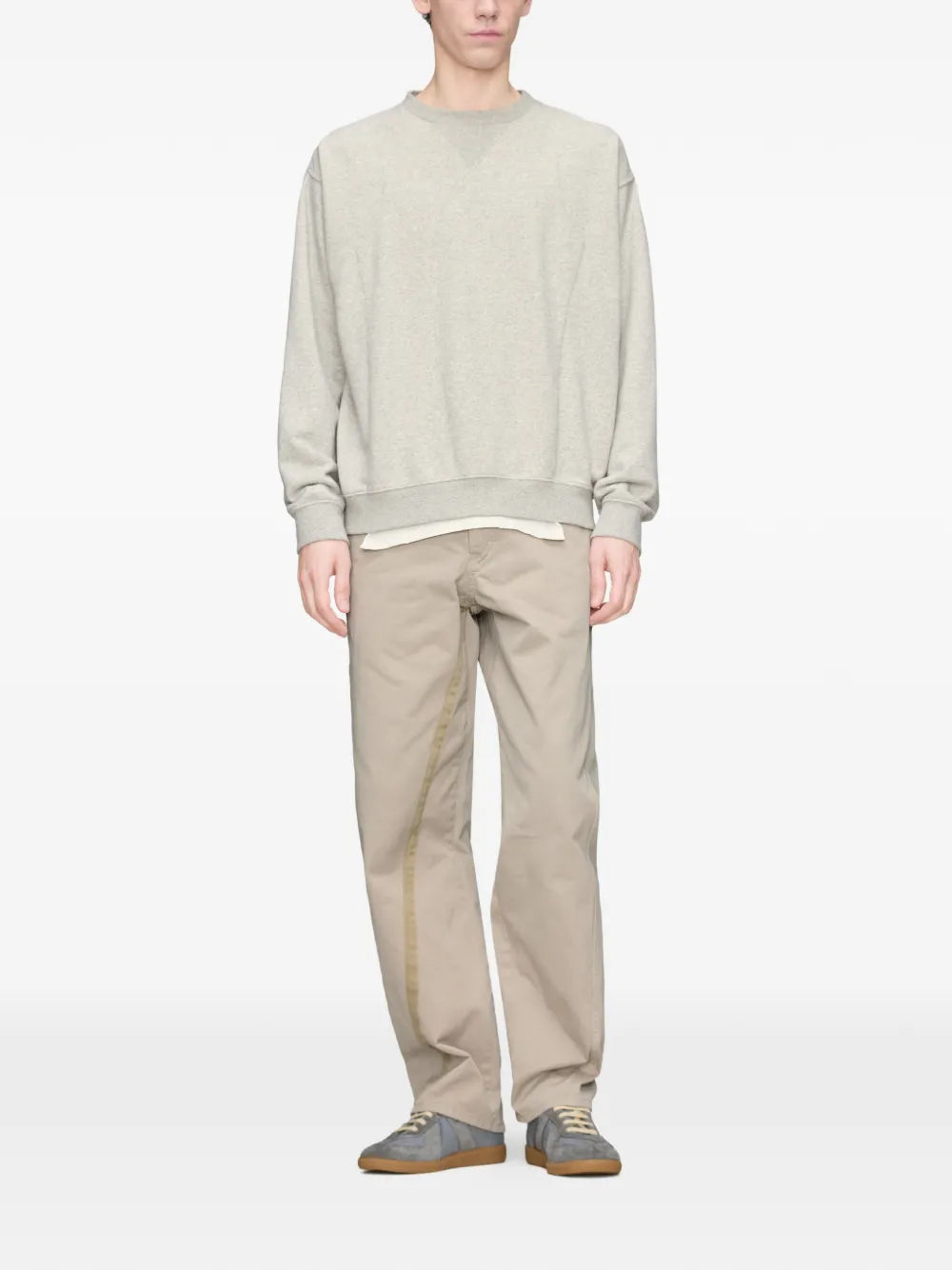 Maison Margiela pantalones rectos con costuras retorcidas - Neutro - imagen 2