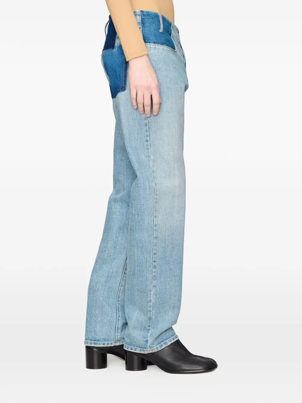 Maison Margiela jeans con diseño patchwork - Azul - imagen 3