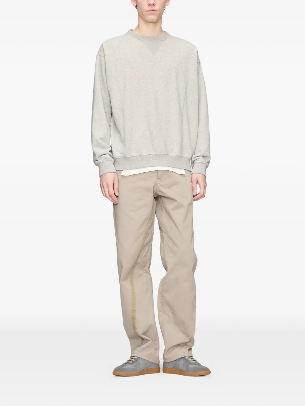 Maison Margiela sudadera con dobladillo sin rematar - Gris - imagen 2