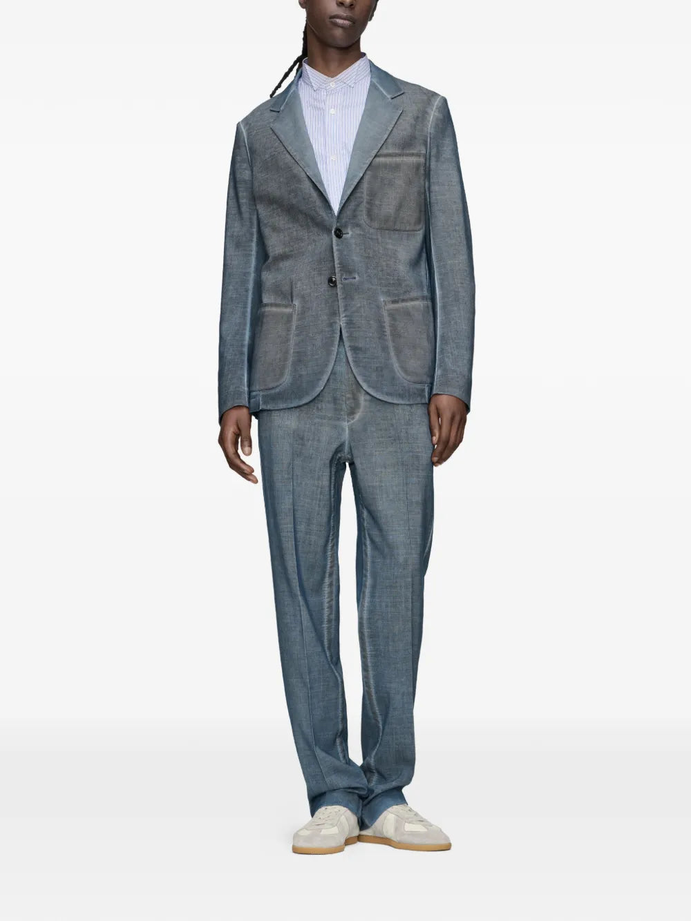 Maison Margiela blazer con botones - Azul - imagen 2