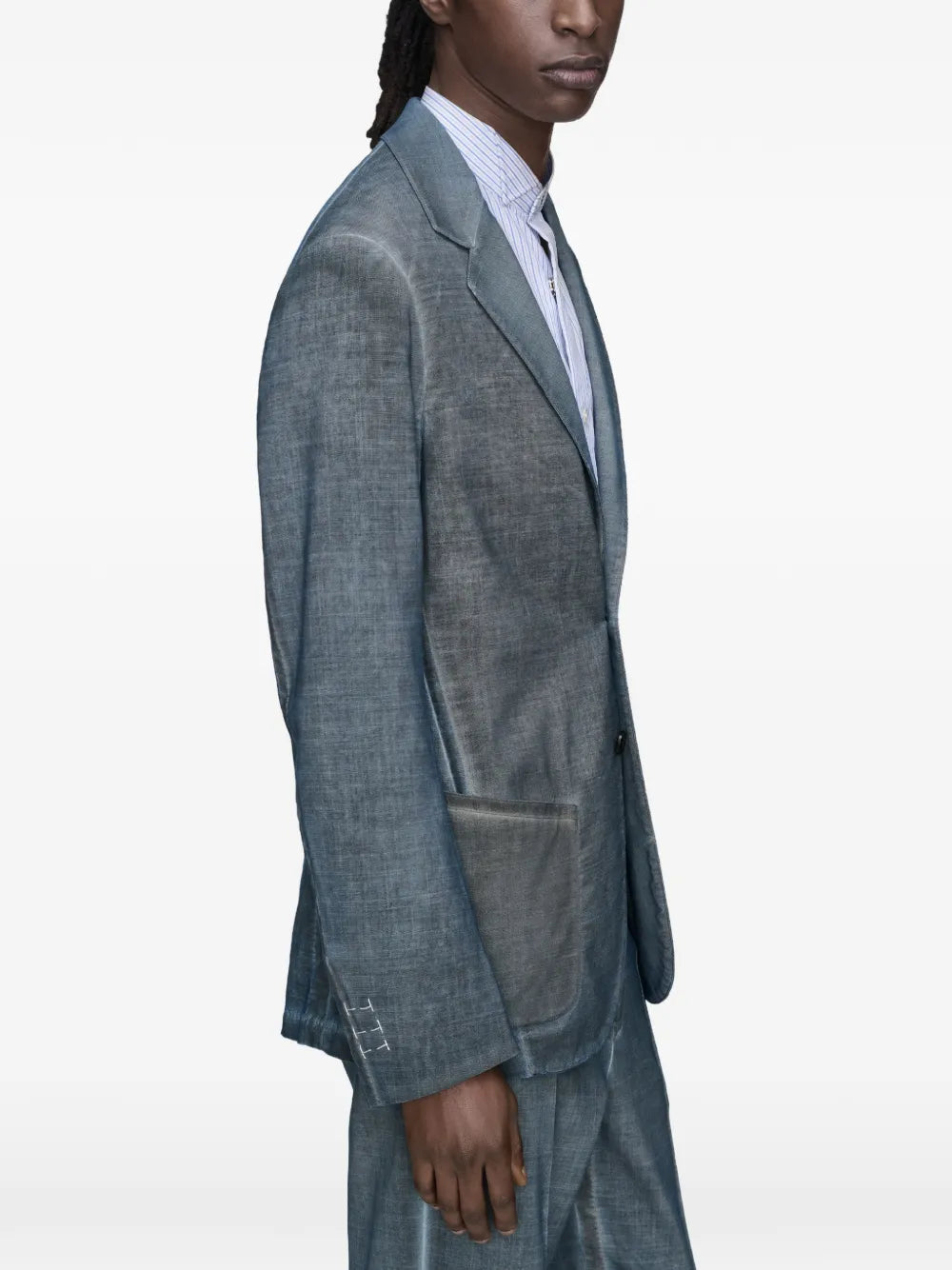 Maison Margiela blazer con botones - Azul - imagen 4