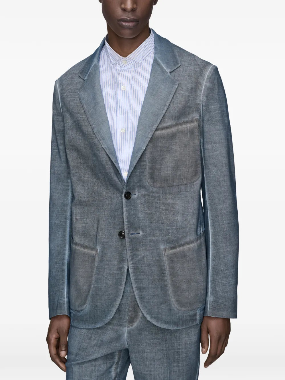 Maison Margiela blazer con botones - Azul - imagen 3