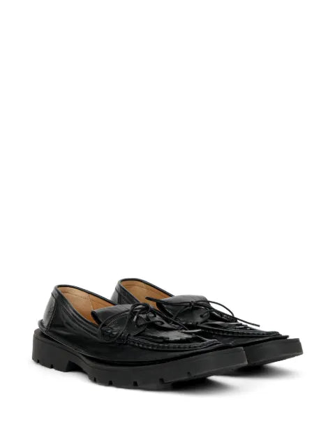 Maison Margiela mocasines con flecos - Negro - vista 2