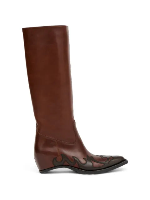 Maison Margiela botas estilo western Heel-less - Marrón - vista 1