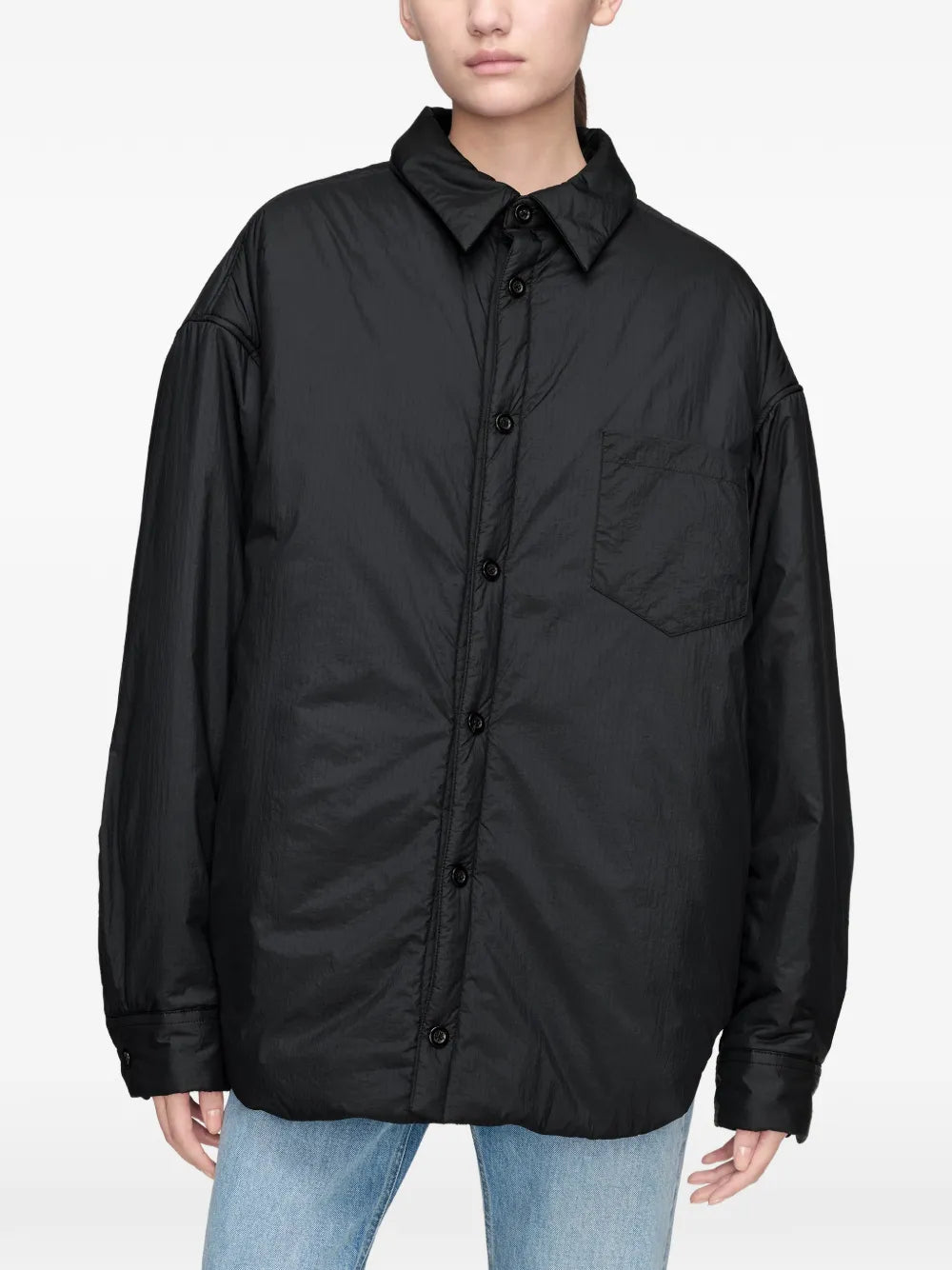 Maison Margiela chamarra capitonada oversize - Negro - imagen 3