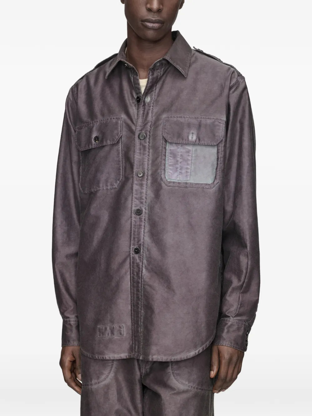 Maison Margiela camisa manga larga - Gris - imagen 3