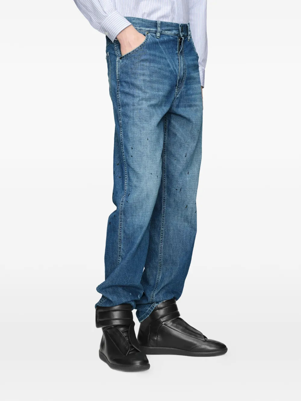 Maison Margiela jeans con efecto manchado - Azul - imagen 3