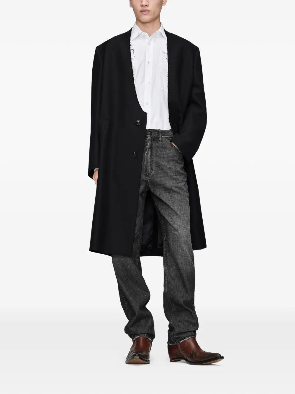 Maison Margiela camisa de algodón - Blanco - imagen 2