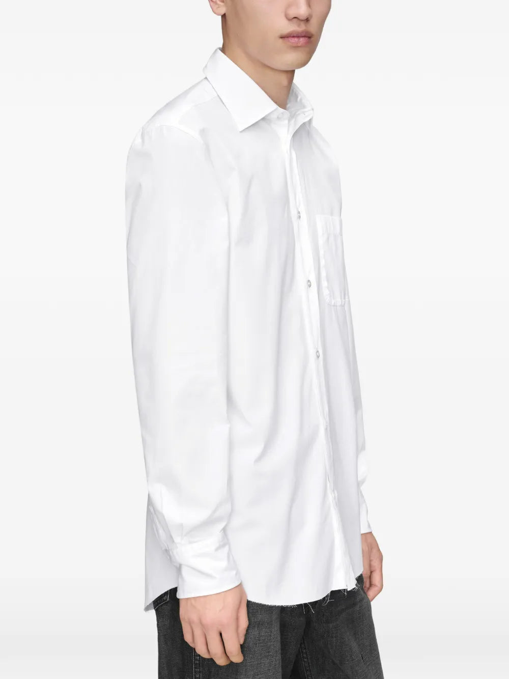 Maison Margiela camisa de algodón - Blanco - imagen 4