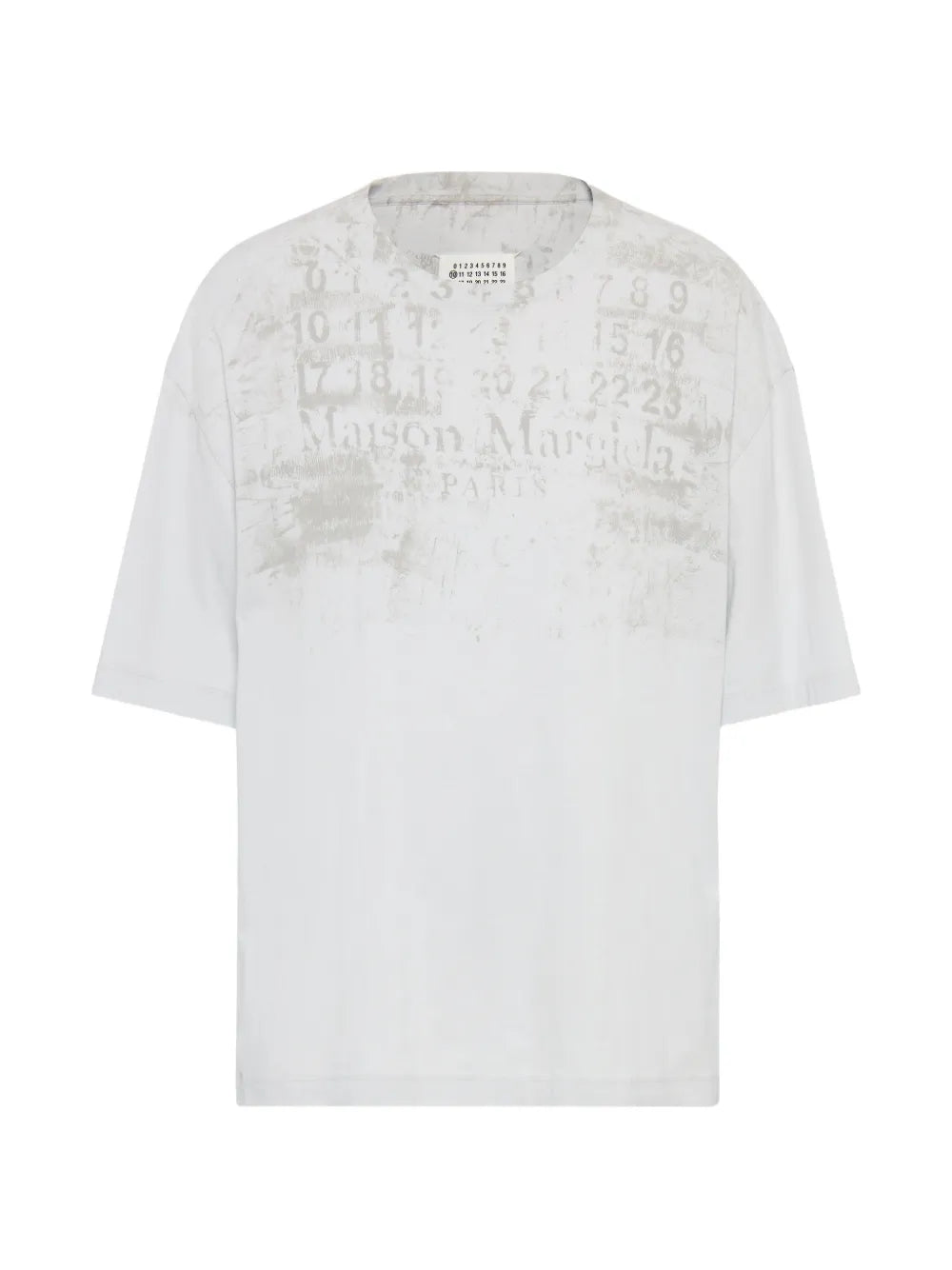 Maison Margiela playera con estampado numérico - Gris - imagen 1