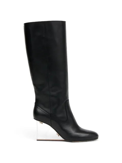Maison Margiela botas altas de piel con tacón de 80mm - Negro - vista 1