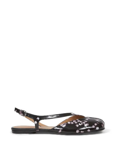 Maison Margiela sandalias con puntera tabi y estampado de confeti - Negro - vista 1