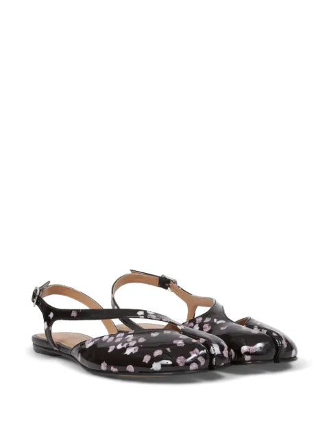 Maison Margiela sandalias con puntera tabi y estampado de confeti - Negro - vista 2