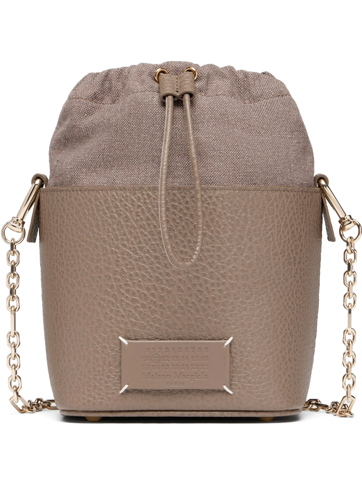Maison Margiela bolsa bucket 5AC con piel granulada - Neutro - imagen 1