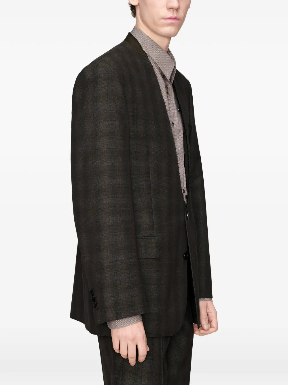 Maison Margiela blazer con botones - Marrón - imagen 4