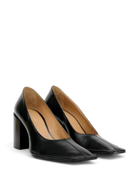 Maison Margiela zapatillas con puntera cuadrada - Negro - vista 2