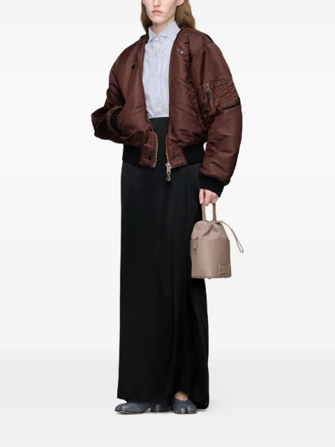 Maison Margiela camisa con cuello de ala y motivo de rayas - imagen 2