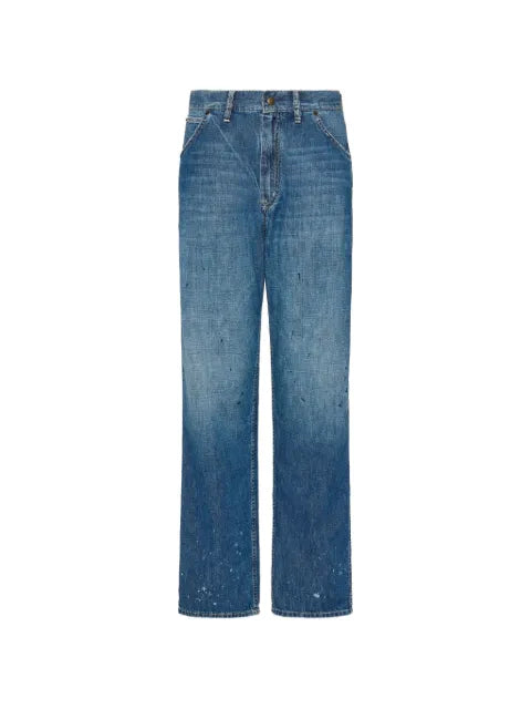 Maison Margiela jeans rectos con salpicaduras de pintura estampadas - imagen 1