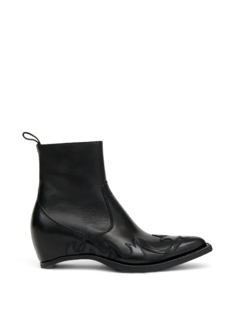 Maison Margiela botas Western Flames Heel-less - Negro - vista 1