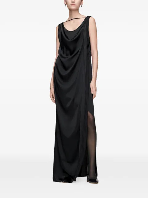 Maison Margiela vestido largo de satén - imagen 2