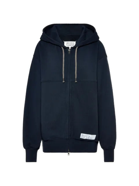 Maison Margiela hoodie con cierre y estampado gráfico - imagen 1