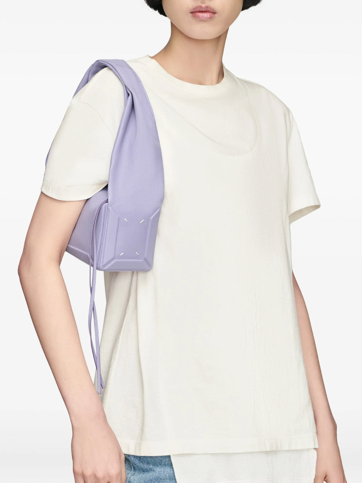 Maison Margiela bolsa Box East West pequeña - Morado - imagen 2