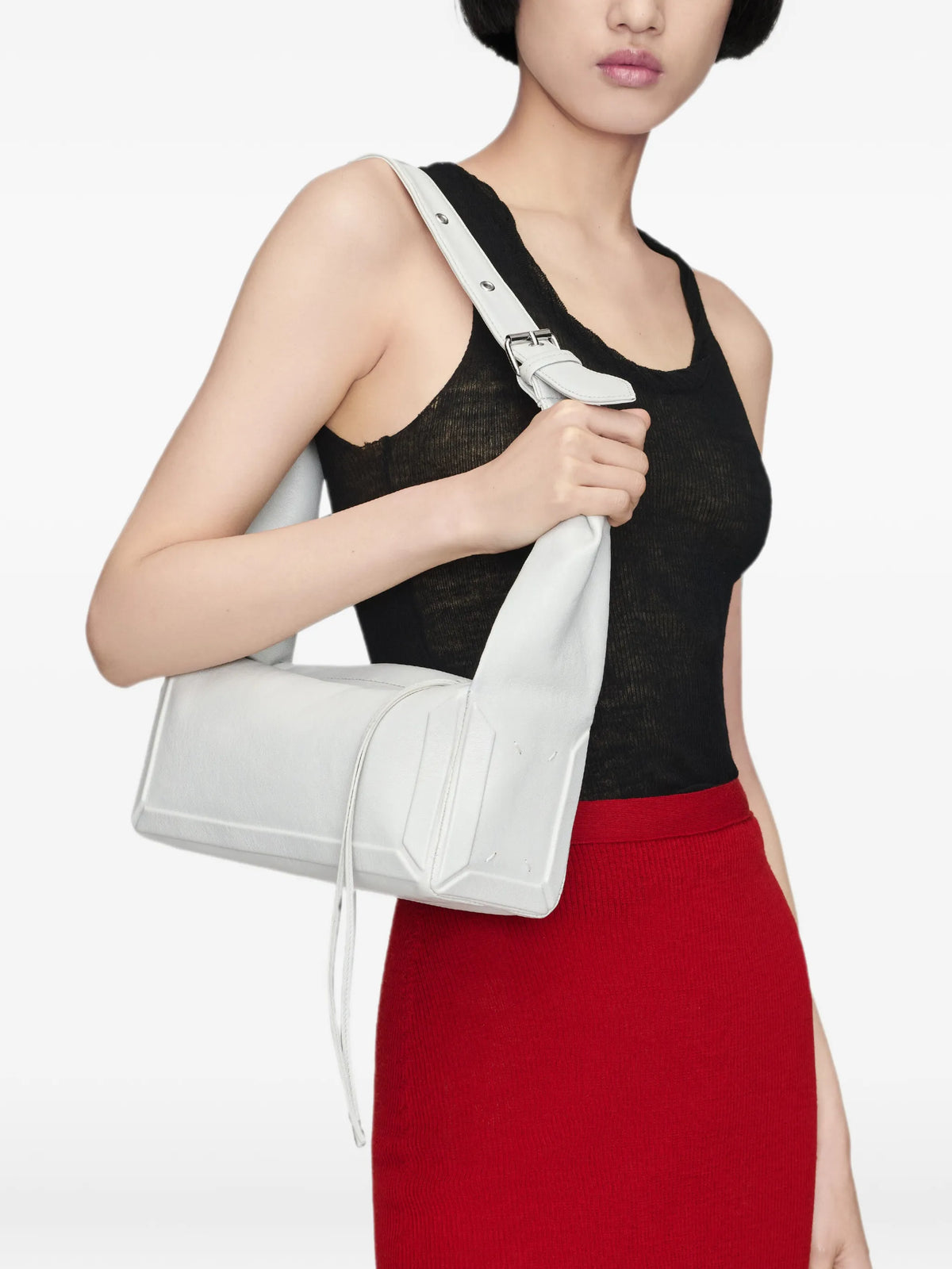 Maison Margiela bolsa Box East West mediana - Gris - imagen 2