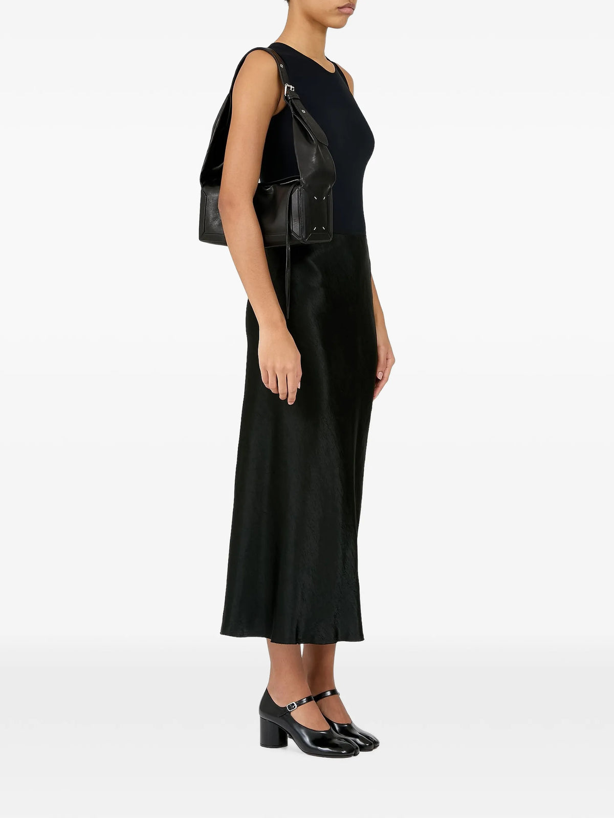 Maison Margiela bolsa Box East West mediana - Negro - imagen 2