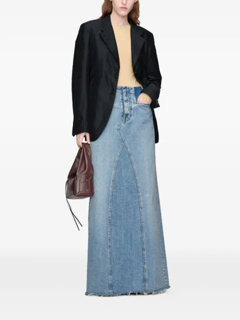 Maison Margiela falda larga con diseño patchwork - imagen 2