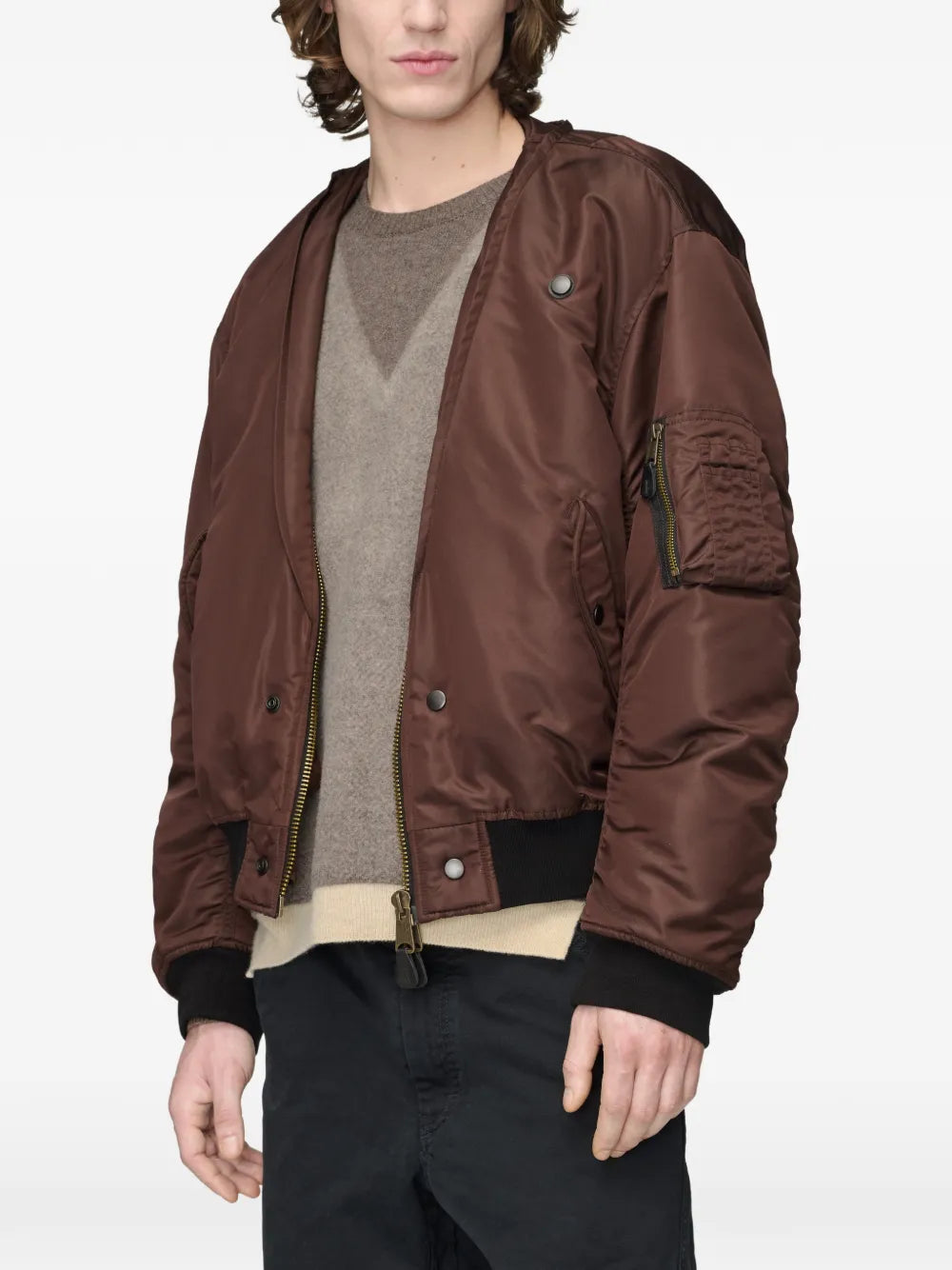 Maison Margiela chamarra bomber reversible con cuatro costuras - Marrón - imagen 4