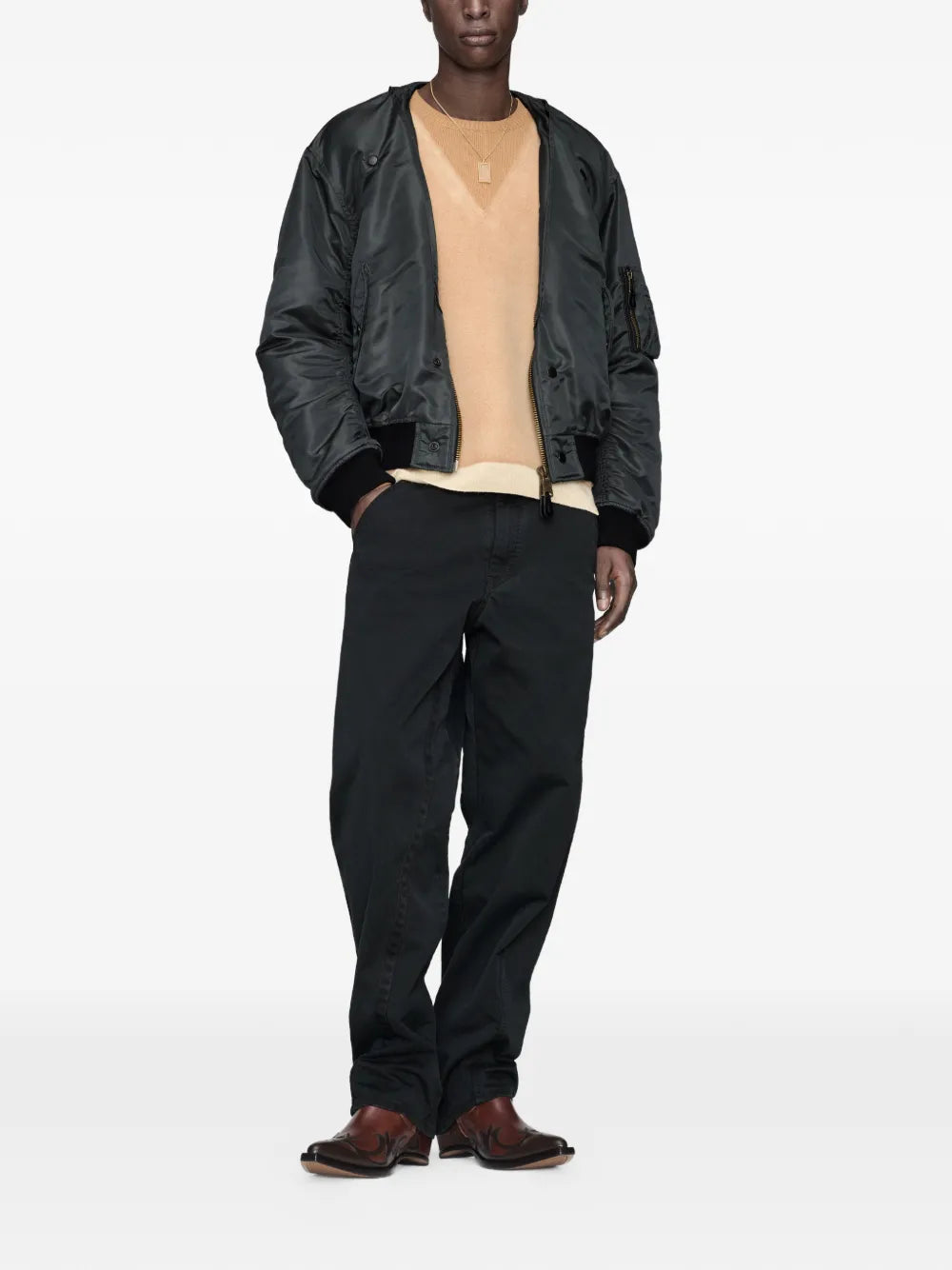 Maison Margiela chamarra bomber reversible - Gris - imagen 2