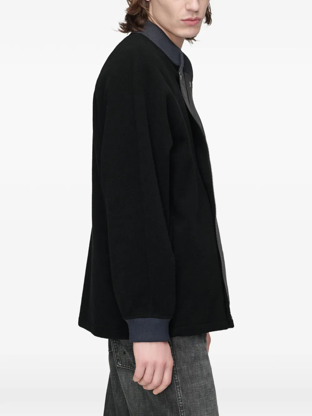 Maison Margiela chamarra bomber con mangas raglán - Negro - imagen 4