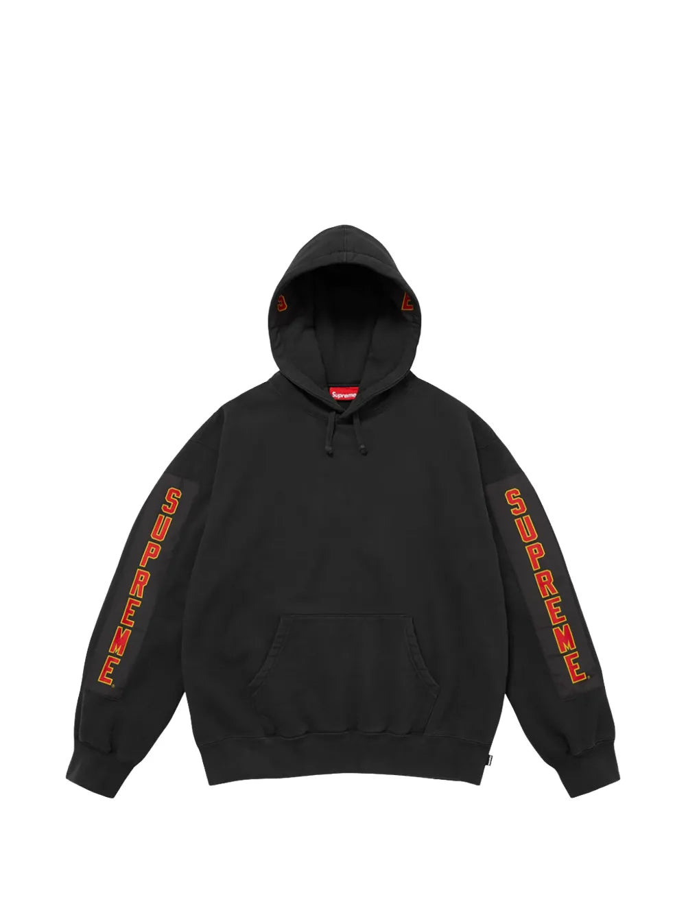 Supreme hoodie con parche del logo - Negro - imagen 1