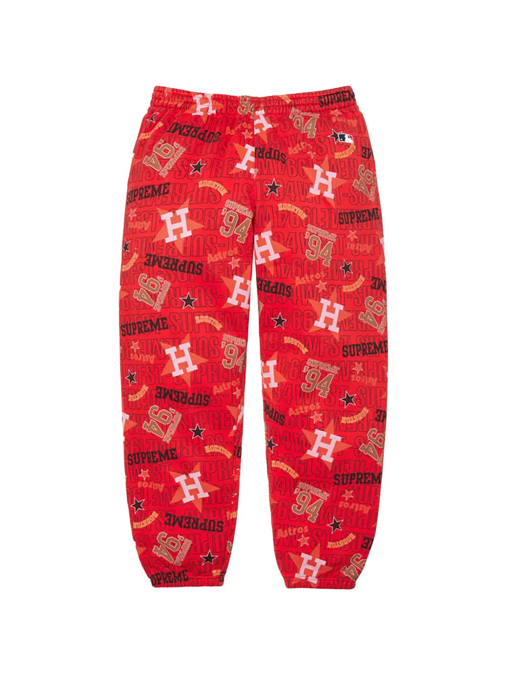 Supreme pants Teams con logo estampado en colaboración con Mitchell & Ness - Rojo - imagen 2