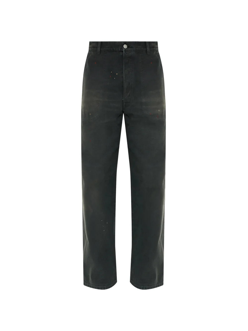 Maison Margiela jeans rectos con salpicaduras de pintura estampadas - Negro - imagen 1