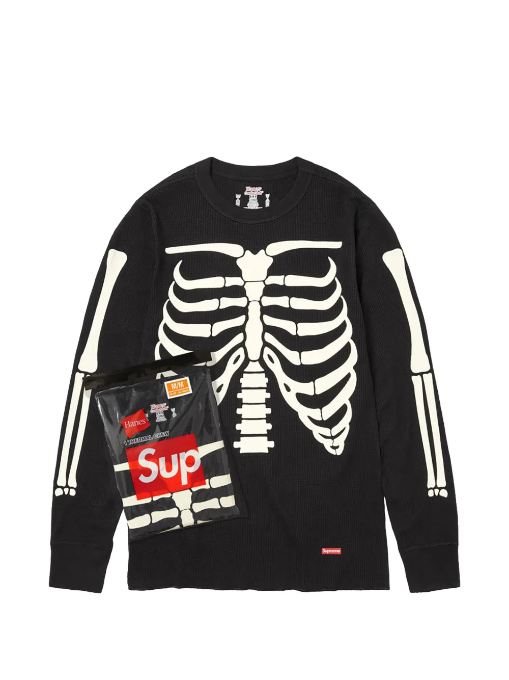Supreme playera con esqueleto estampado - Negro - imagen 1