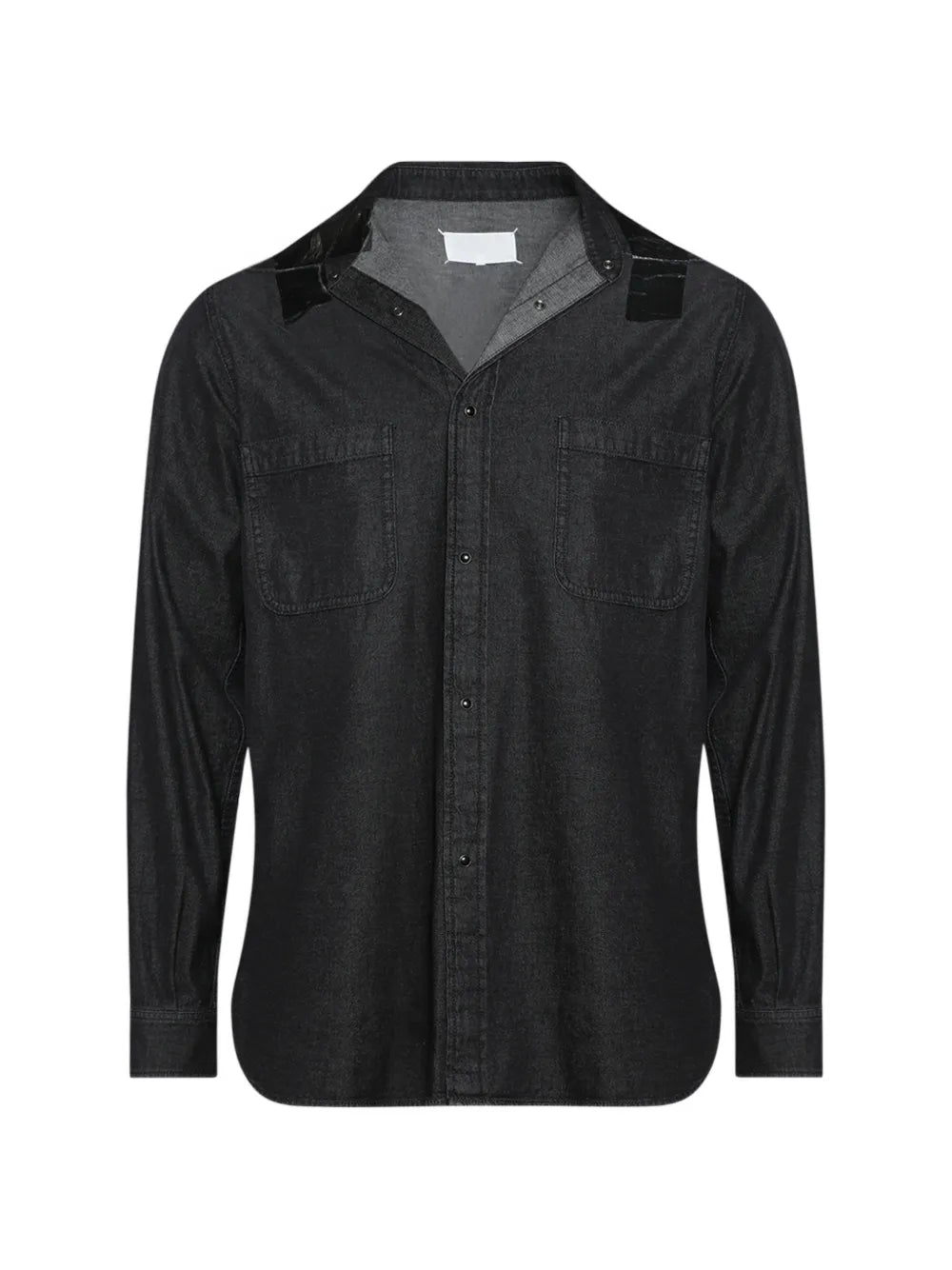 Maison Margiela camisa con bolsillo de parche - Negro - imagen 1
