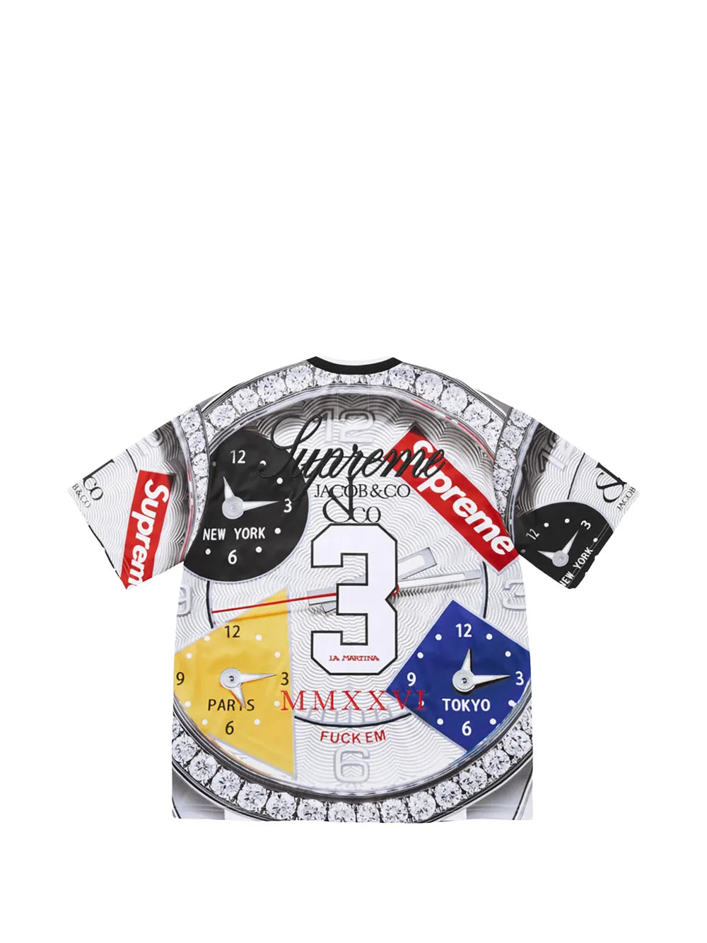 Supreme x La Martina x Jacob & Co graphic-print T-shirt - Blanco - imagen 2