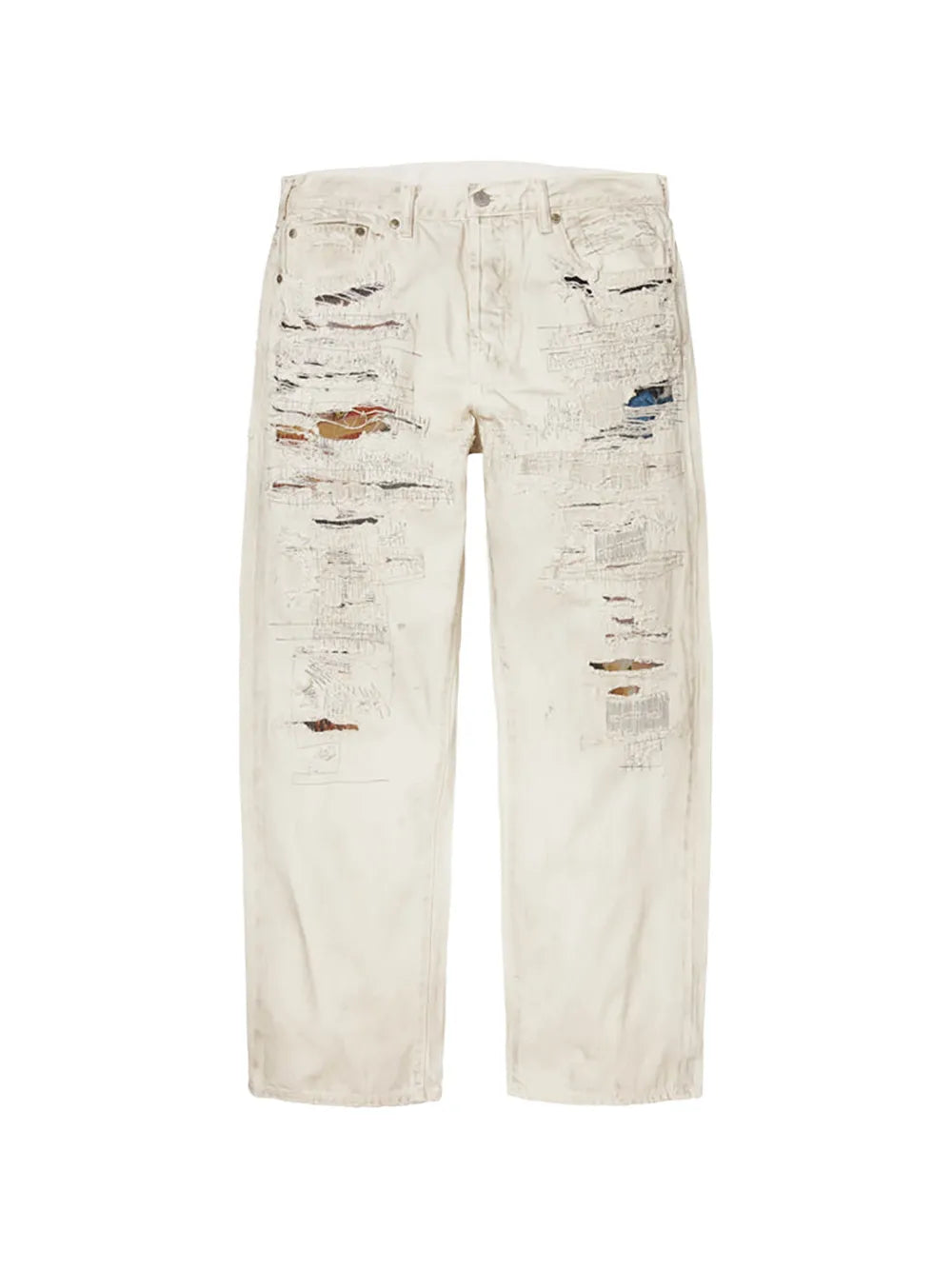 Supreme jeans holgados con efecto envejecido en colaboración con MM6 Maison Margiela - Neutro - imagen 1
