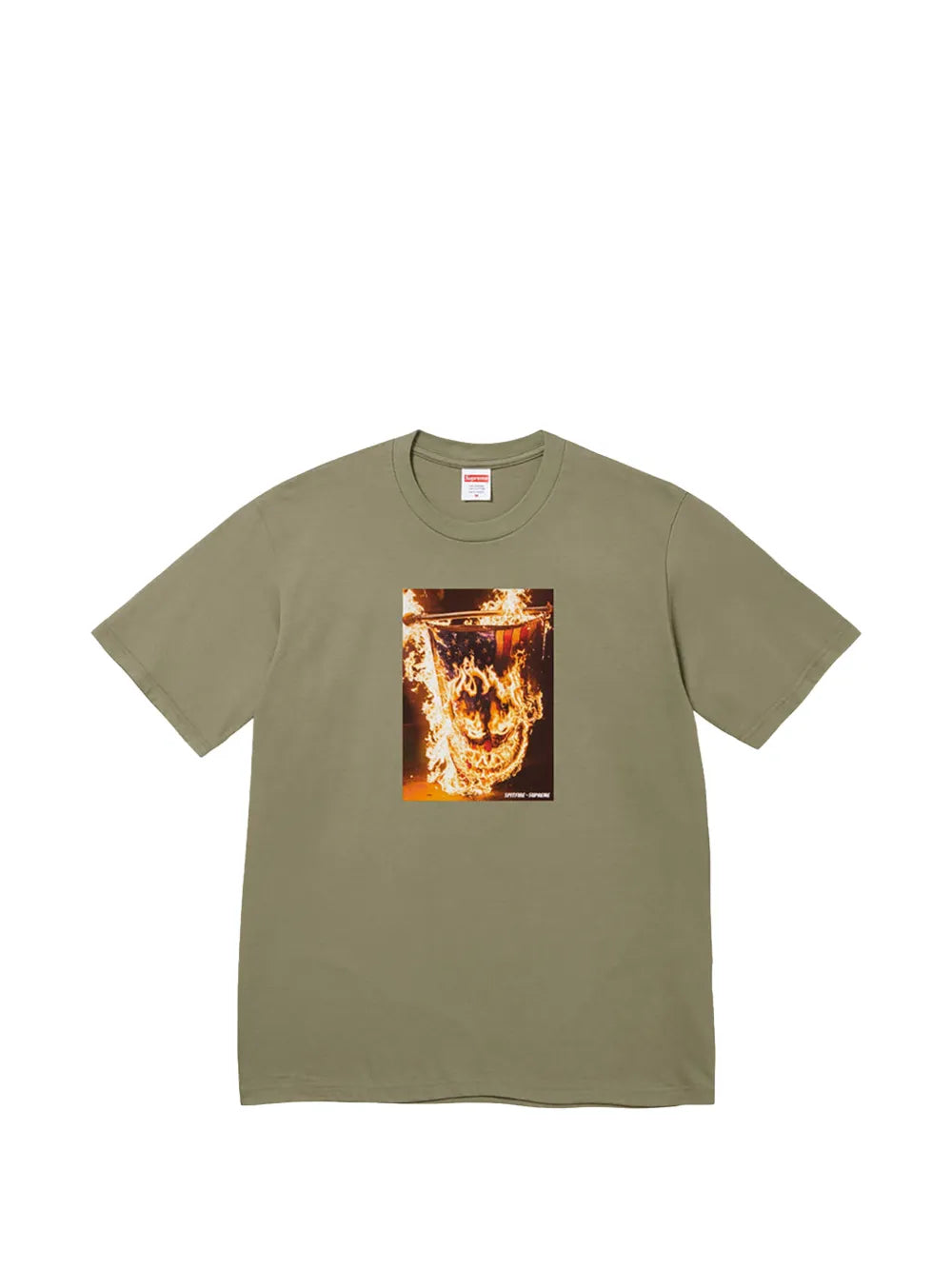 Supreme playera con logo estampado en colaboración con Spitfire - Verde - imagen 1