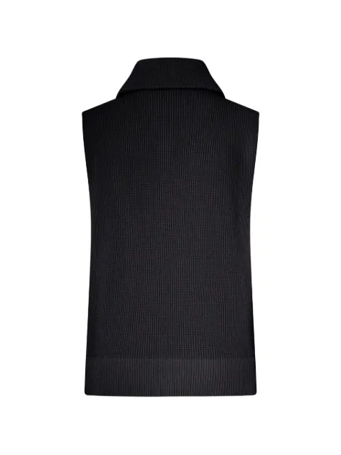 Maison Margiela chaleco tejido de canalé con cierre - imagen 2
